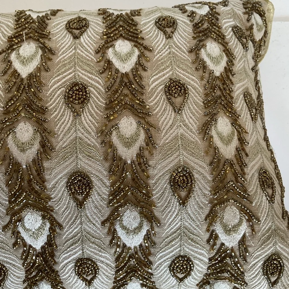 Pier 1 Beaded Pillow